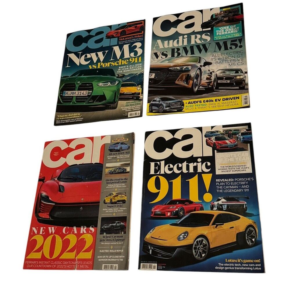 Car Magazines (4 Issues) London 2021 2022 January‎ April July November Euro Auto